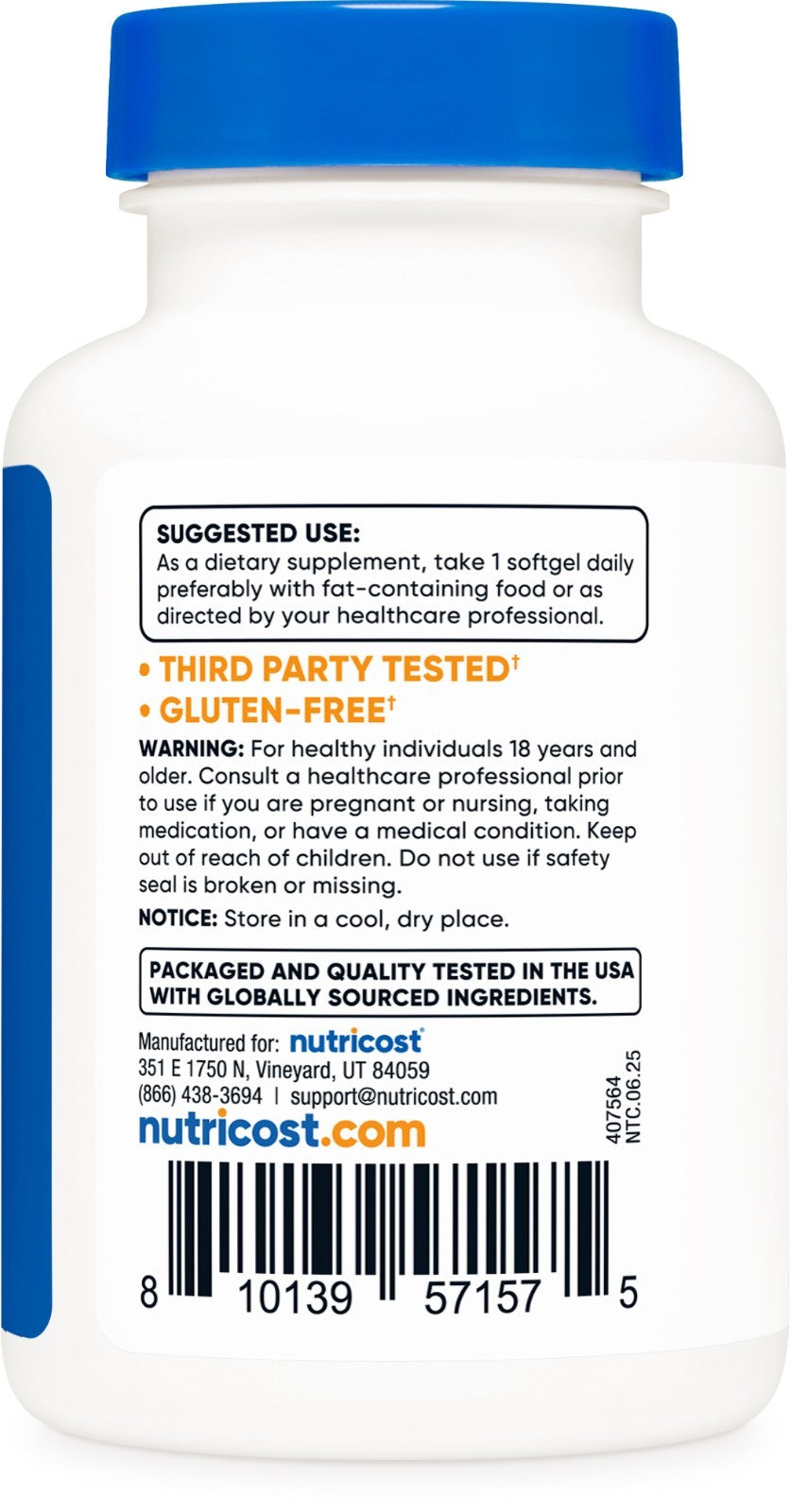 Nutricost Astaxanthin 12Mg, 60 Softgel Capsules - Gluten Free and Non-Gmo