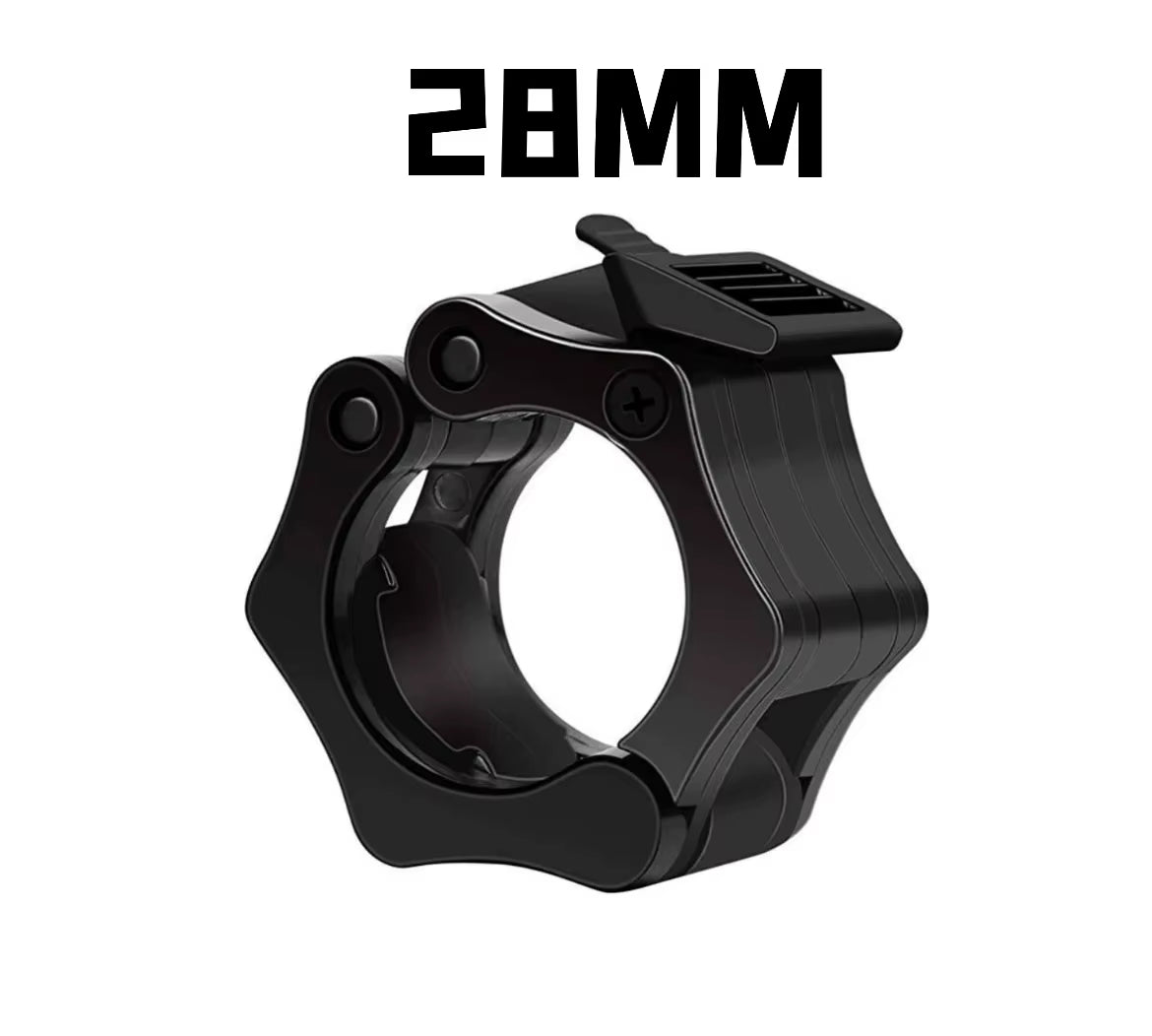 Premium Barbell Collar Lock Clips - Secure Dumbbell Clamps for Weight Lifting (28mm, 30mm, 25mm)