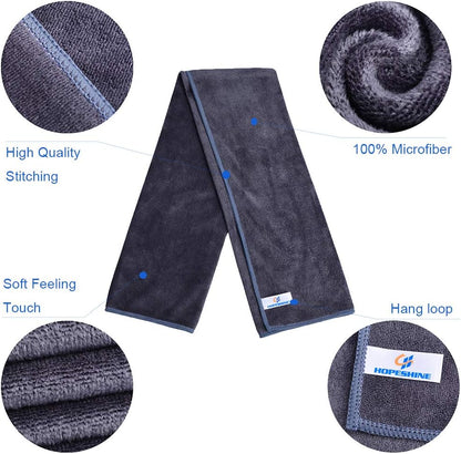 HOPESHIN Gyms Yoga Towels - Absorbent Microfiber Workout Towels for Men & Women, Soft, Fast Drying 3 Pack, 16X32 Inch