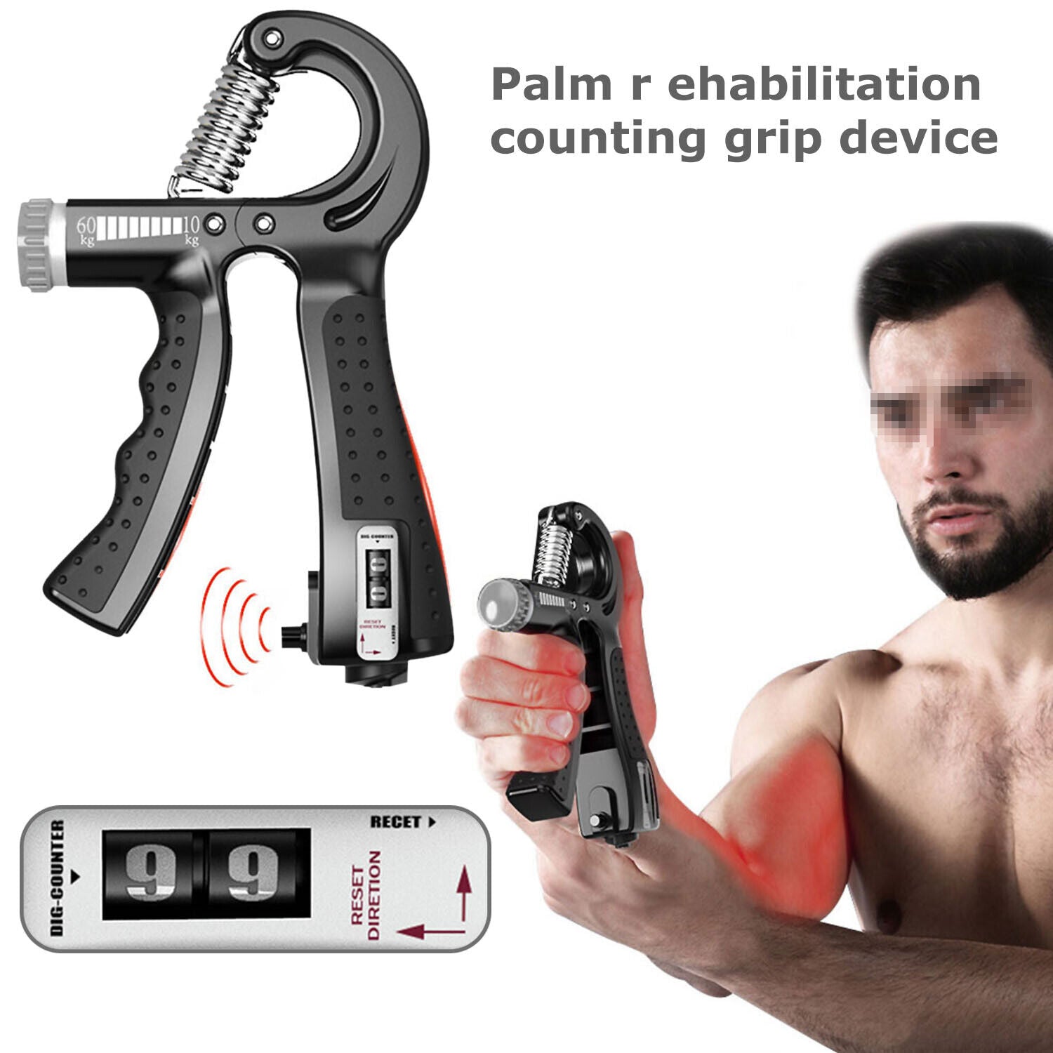 Adjustable Hand Grip Strengthener - Ultimate Power Trainer for Enhanced Grip and Forearm Strength