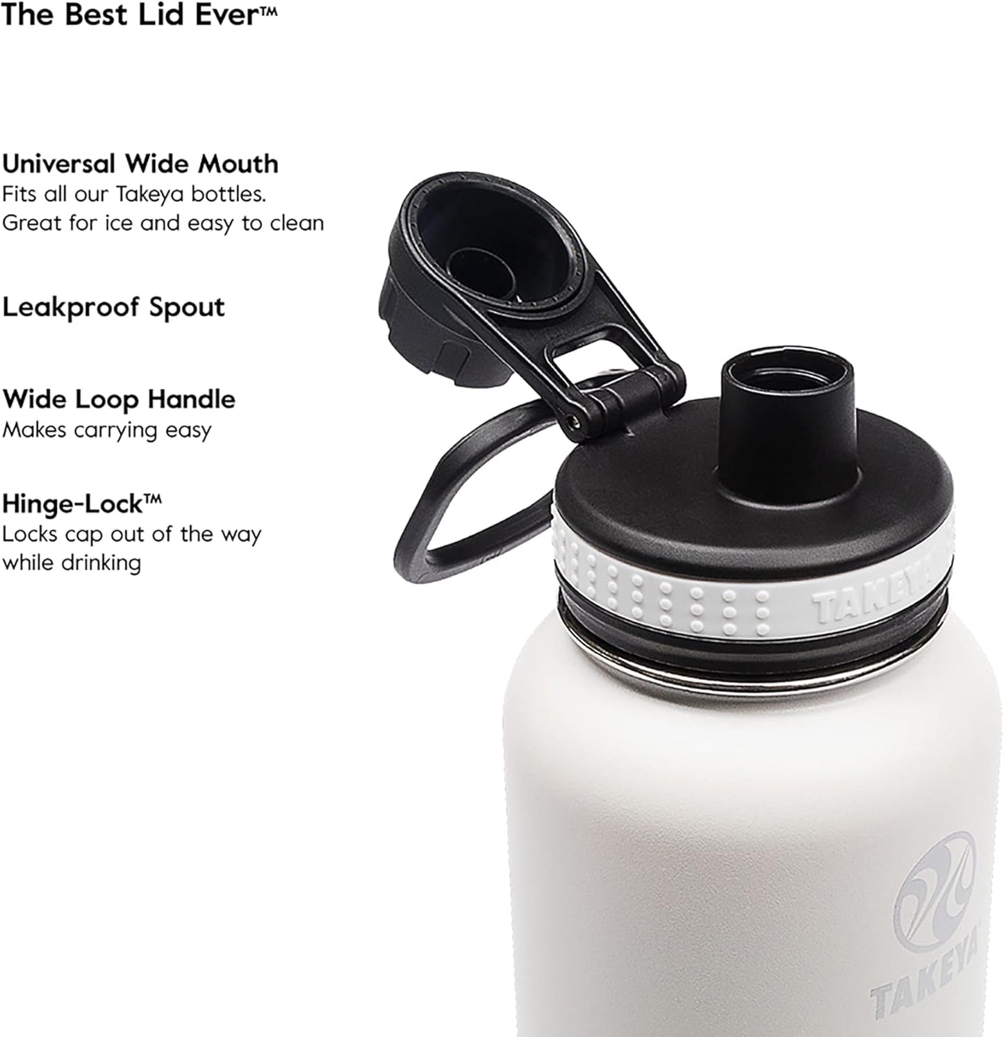 Originals 40 Oz Vacuum Insulated Stainless Steel Water Bottle - Leakproof & Bpa-Free Spout Lid - Keeps Drinks Cold 24 Hrs/Hot 12 Hrs - Double-Wall Design - Ideal for Active Lifestyles, Black
