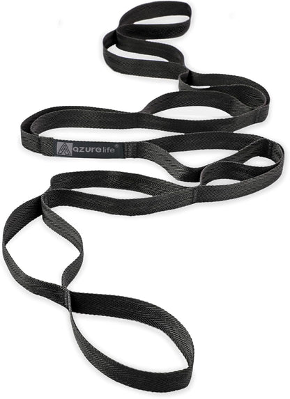 Premium Durable Stretch Straps with Loops, Stretching Strap for Physical Therapy, Multi-Loop Yoga Strap Fitness Exercise Strap for Yoga, Pilates, Dance, Flexibility&Exercise