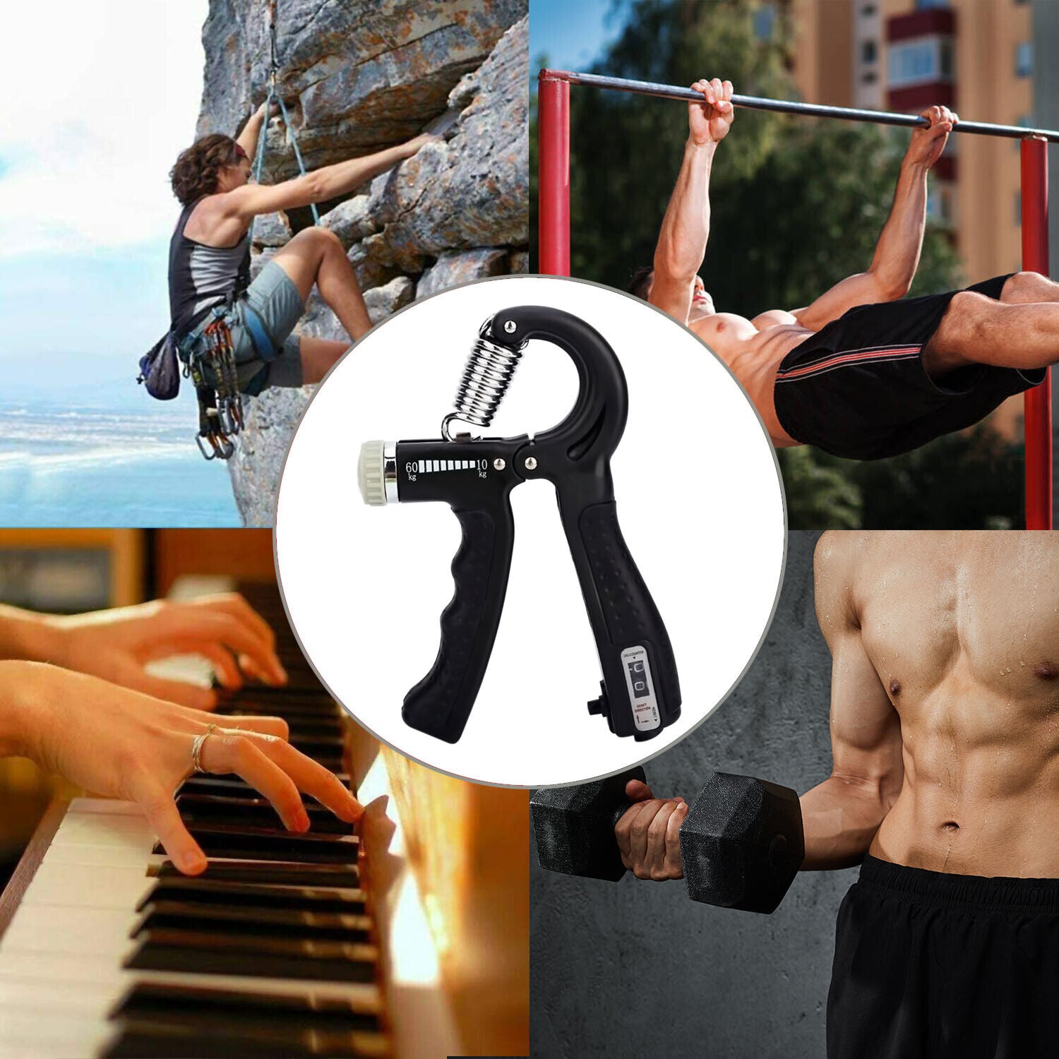 Adjustable Hand Grip Strengthener - Ultimate Power Trainer for Enhanced Grip and Forearm Strength