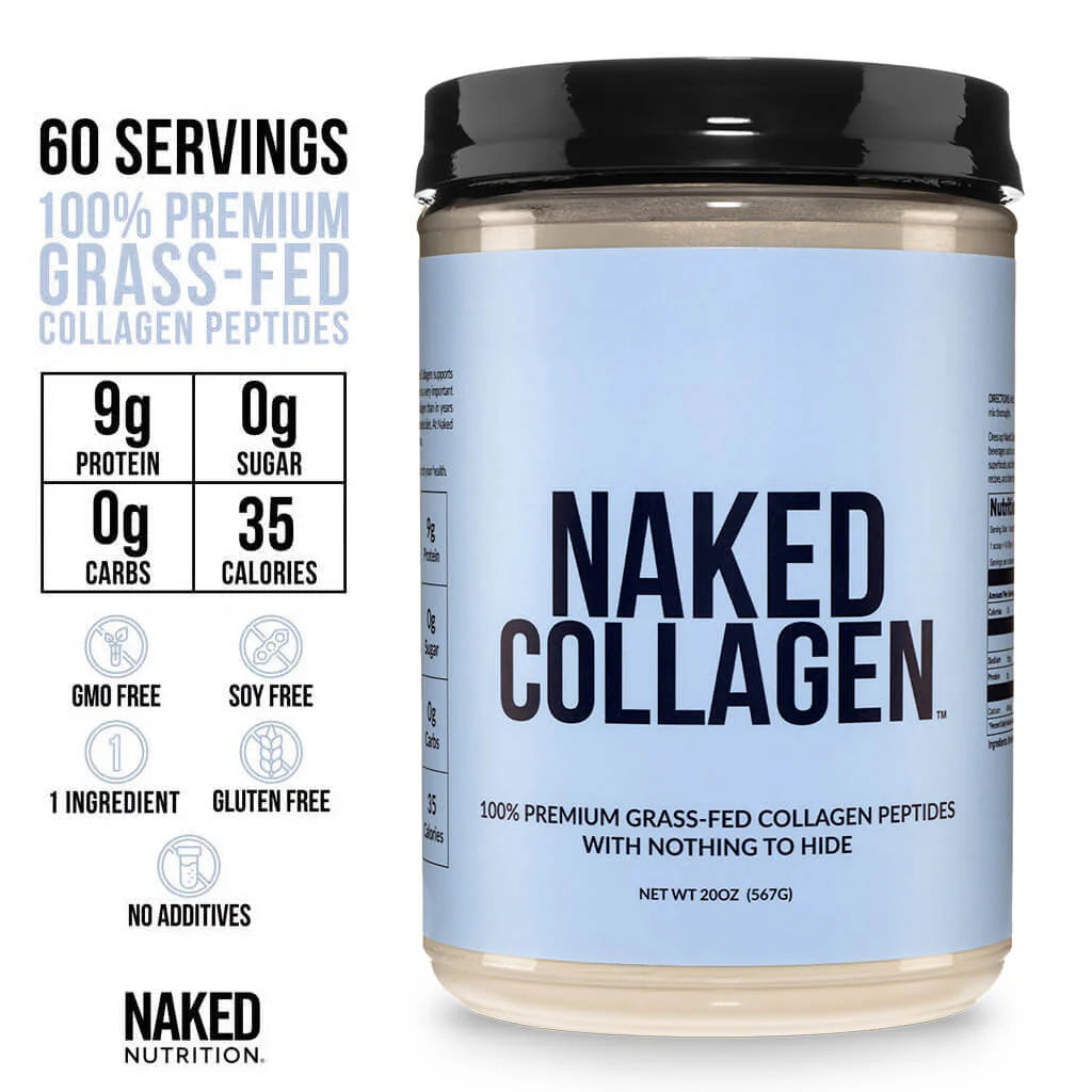 Collagen Peptides Protein Powder | Naked Collagen - 20 Oz