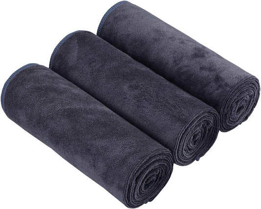 HOPESHIN Gyms Yoga Towels - Absorbent Microfiber Workout Towels for Men & Women, Soft, Fast Drying 3 Pack, 16X32 Inch