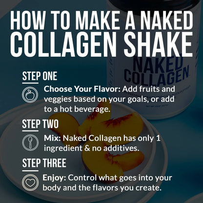 Collagen Peptides Protein Powder | Naked Collagen - 20 Oz