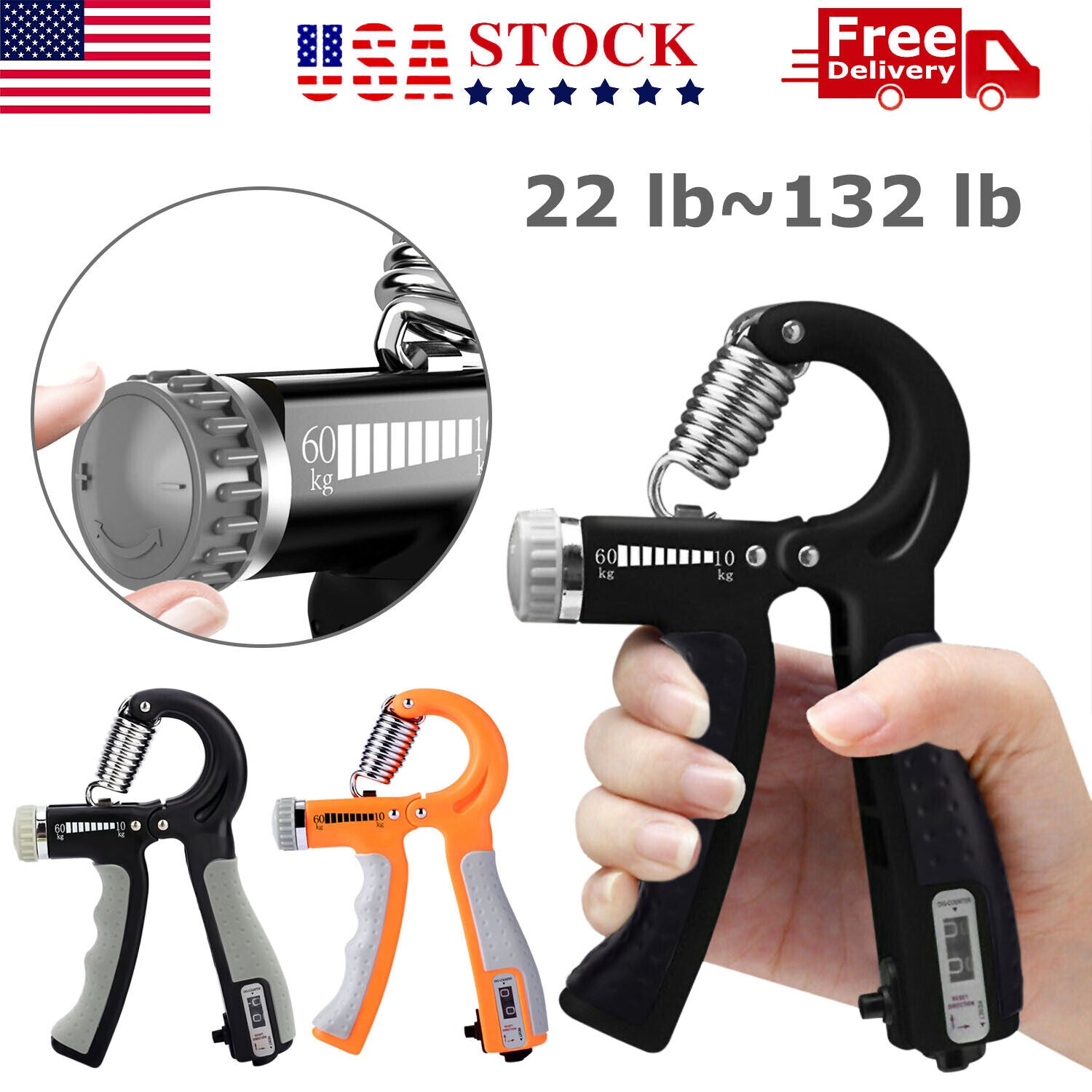 Adjustable Hand Grip Strengthener - Ultimate Power Trainer for Enhanced Grip and Forearm Strength
